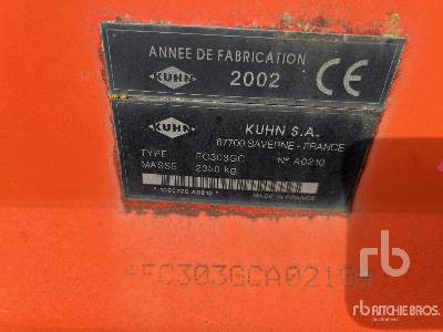 Mower KUHN FC303GC 3000 mm Faucheuse Conditionneuse: picture 5