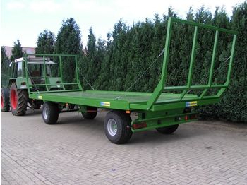 New Farm platform trailer Pronar gebr. Ballenwagen TO 22, 10 to. Druckluft, 2-Ach: picture 1