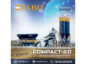 FABO FABOMIX COMPACT-60 CONCRETE PLANT | CONVEYOR TYPE | READY IN STOCK - concrete plant