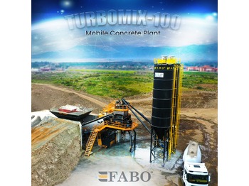 FABO TURBOMIX-100 Mobile Concrete Batching Plant | Ready In Stock - concrete plant