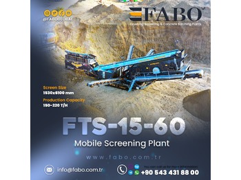 New Mobile crusher FABO FTS 15-60 Mobile Screening Plant | Tracked Screening Plant | Ready In Stock: picture 1