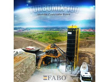 New Concrete plant FABO TURBOMIX-100 Mobile Concrete Batching Plant: picture 1