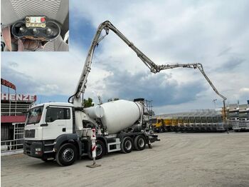 Concrete mixer truck MAN TG-A 41.440 8x4 Pumi Deutsch, 28m, top: picture 1