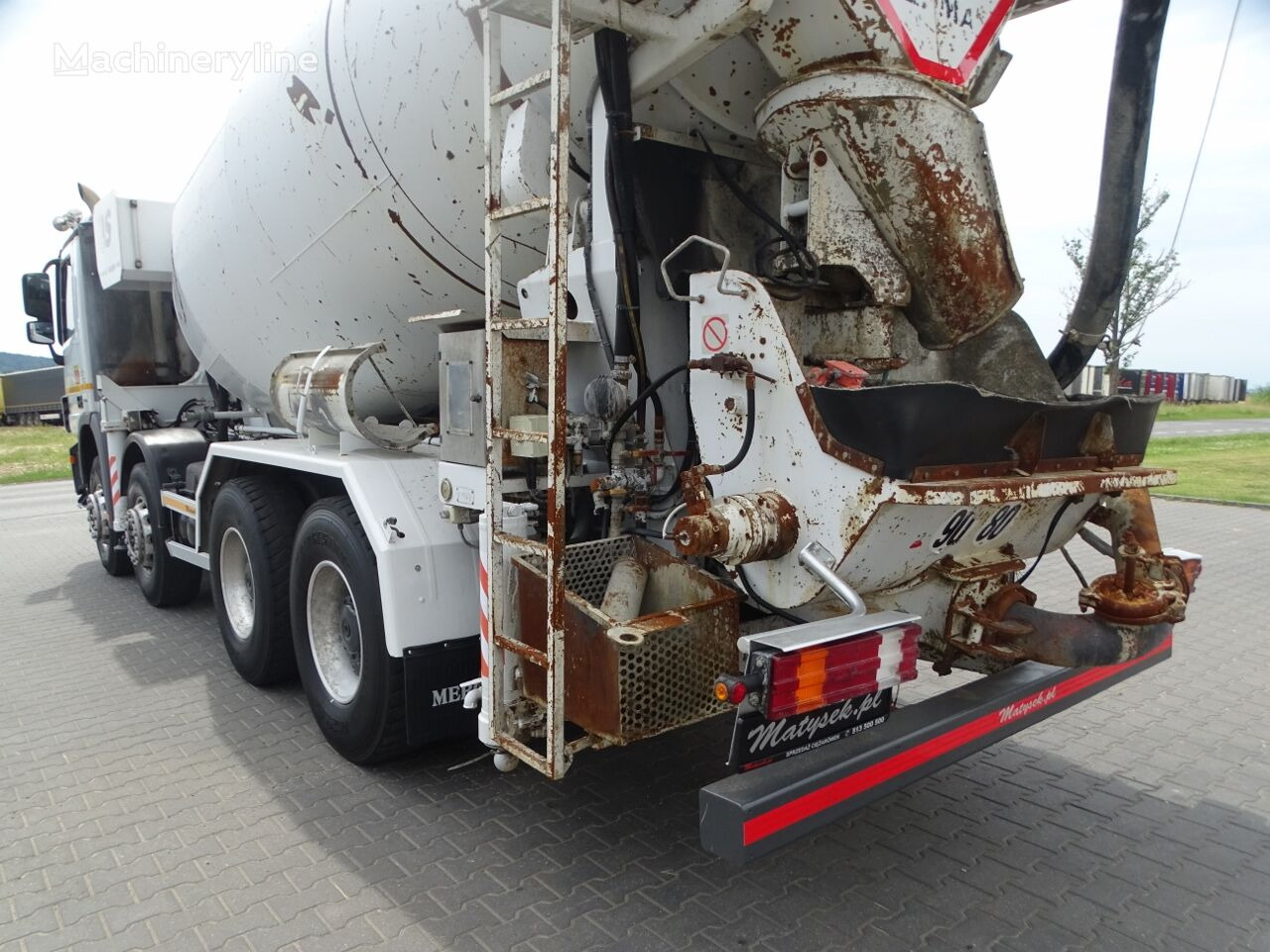 Concrete mixer truck Mercedes-Benz ACTROS 3241 / CEMENTMIXER + PUMP SERMAC 3Z24 - 24 M / EURO 5 / R: picture 20