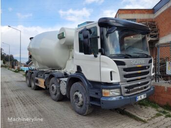 Concrete mixer truck SCANIA P400: picture 1