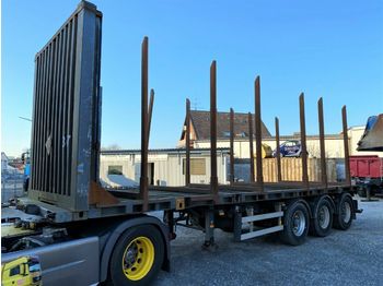 Forestry trailer, Semi-trailer BURG NL BPO 12-27 ContainerChassis HOLZTRANSPORT: picture 1