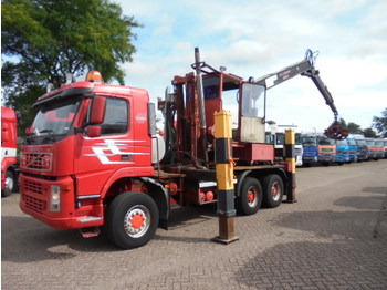 Volvo FM 12 420 6x6 manual with crane - Forestry trailer