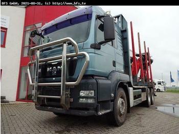 Forestry trailer, Crane truck MAN TGS 26.480 6X4 BL Kurzholz,Epsilon Q 150 Z 96: picture 1