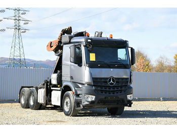 Forestry trailer, Crane truck Mercedes-Benz AROCS 2851 SZM + KRAN HOLZ/SCHROTT * 6x4 !: picture 1