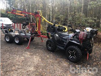 Forestry trailer, Side-by-side/ ATV Polaris Sports man SP 570 + Kranman T2000: picture 1