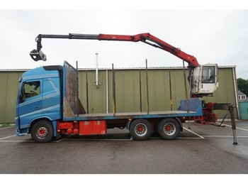 Forestry trailer, Crane truck Volvo FH 540 6X4 LOG TRANSPORT WITH PALFINGER Q150Z96 CRANE: picture 1