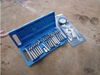 Workshop equipment Unused Toolzone Tyre Inflater & 40Pc Hex & Star Bit Set (2 of): picture 1