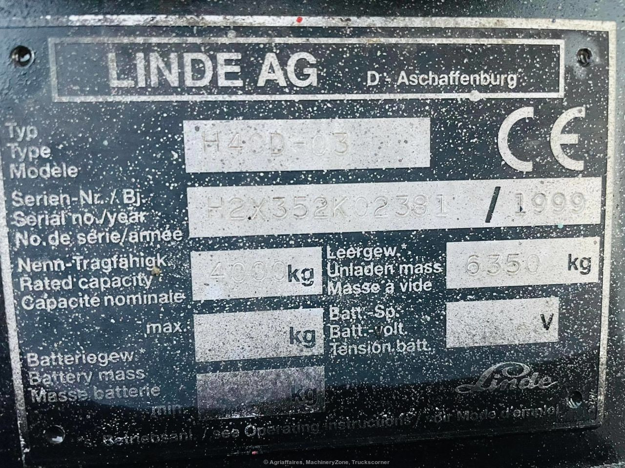 Diesel forklift Linde H40 D: picture 9