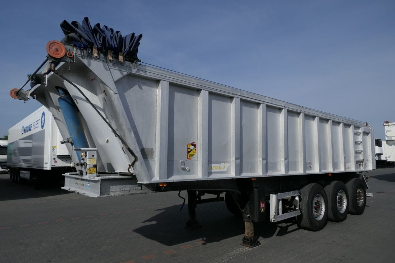 Tipper semi-trailer Benalu WYWROTKA 27 m3 / ALUMINIOWA / SAF / KLAPO-DRZWI / zderzak hydrau: picture 2