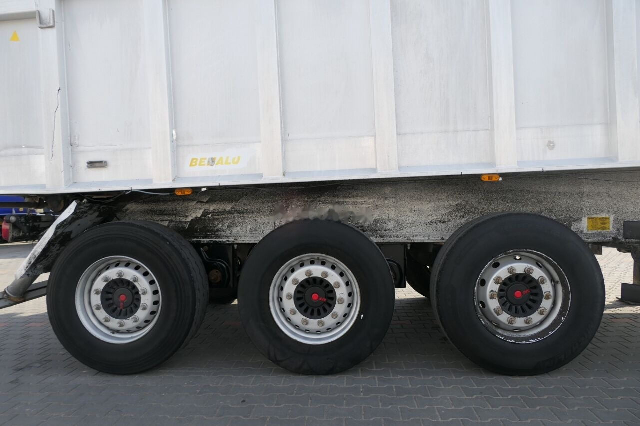 Tipper semi-trailer Benalu WYWROTKA 27 m3 / ALUMINIOWA / SAF / KLAPO-DRZWI / zderzak hydrau: picture 12