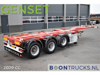 Container transporter/ Swap body semi-trailer D-Tec FLEXITRAILER + GENSET (2017) | 2x20-30-40-45ft HC * SCHUIFKOP * NL TRAILER * APK 02-2024: picture 1
