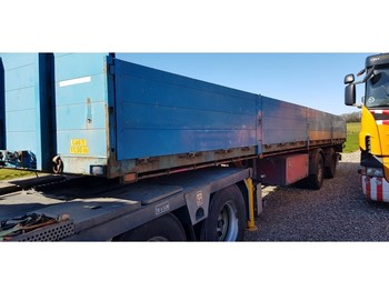Dapa 2 akslet trailer 11,00 meter til krantrækker - Dropside/ Flatbed semi-trailer