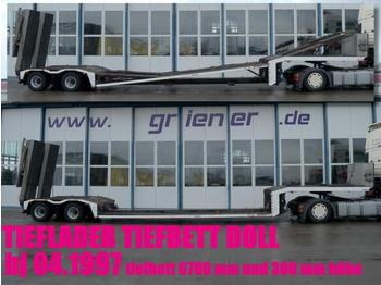 Doll TIEFBETTSATTEL TRANSPORT SZM einmalig !!!!!!!!!! - Dropside/ Flatbed semi-trailer