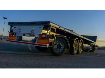 Dropside/ flatbed semi-trailer Nova Mechanic Steering Flatbed Trailer From Factory