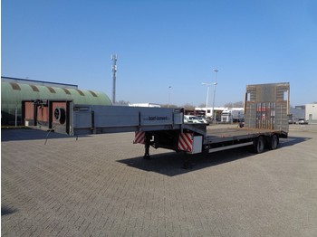 Low loader semi-trailer FORMAT 2 axle, Hydr. Rampen, SAF, Belgium trailer, TOP!: picture 1