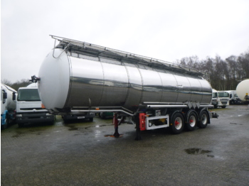 Tank semi-trailer for transportation of chemicals Feldbinder Chemical tank inox 37.5 m3 / 1 comp: picture 1