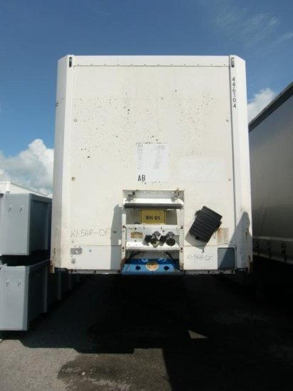 Closed box semi-trailer Krone 3-achs Kofferauflieger  SDK 27 Zurrschienen: picture 2