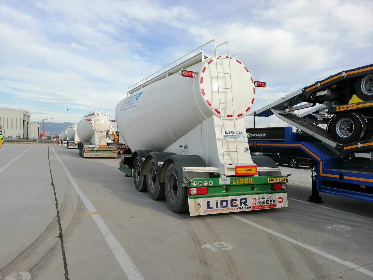 New Tank semi-trailer for transportation of cement LIDER 2023 MODEL NEW CEMENT TANKER: picture 19