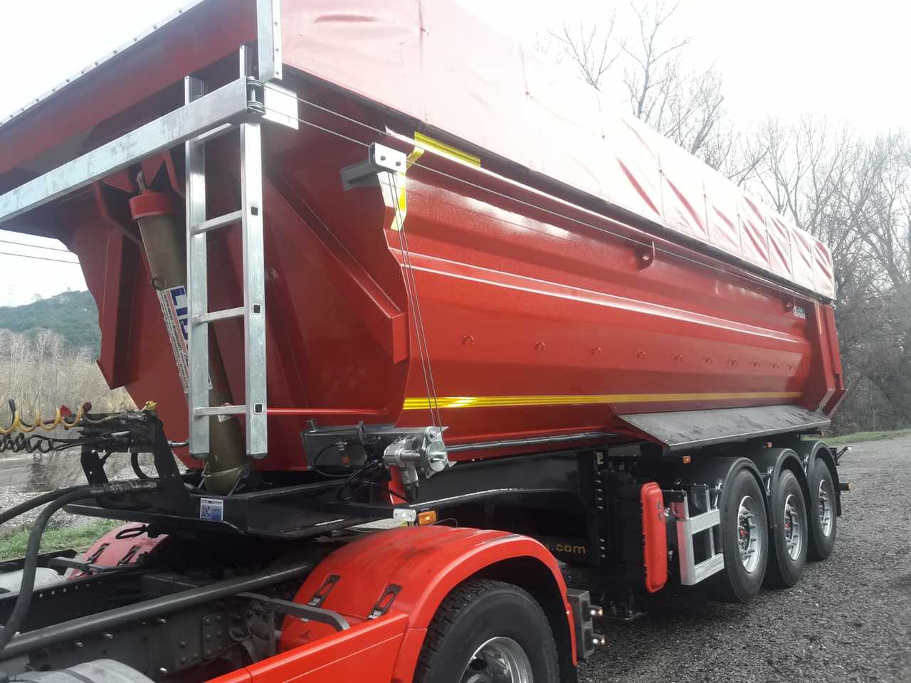 New Tipper semi-trailer for transportation of timber LIDER 2024 MODELS YEAR NEW (MANUFACTURER COMPANY LIDER TRAILER & TANKER: picture 3