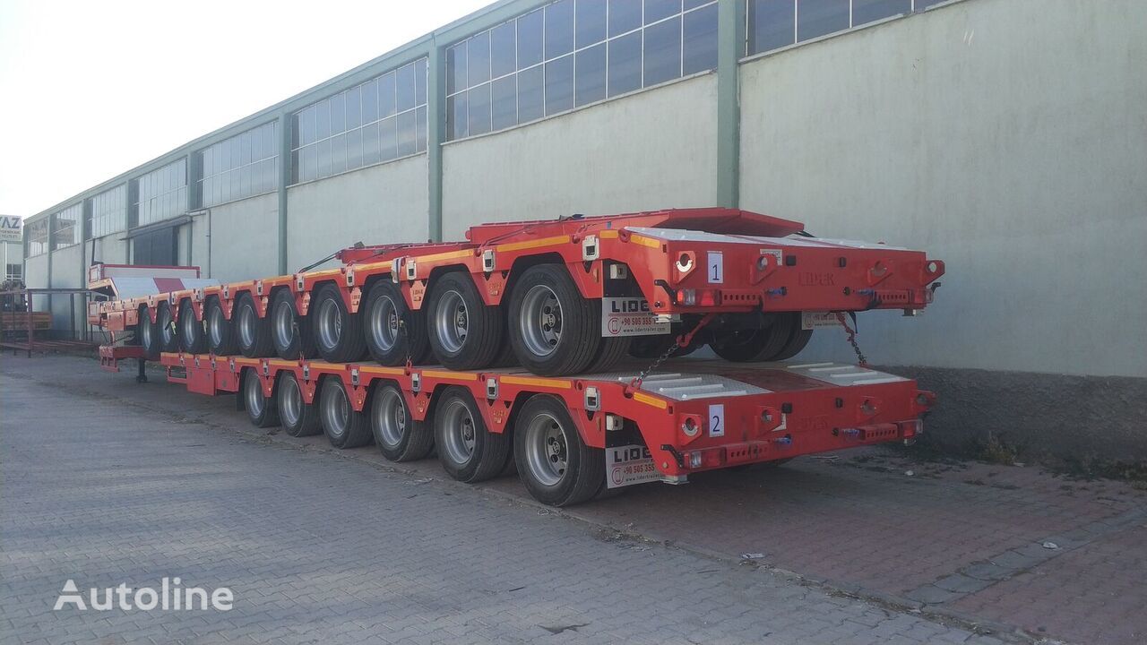 New Low loader semi-trailer LIDER 2024 model 150 Tons capacity Lowbed semi trailer: picture 10