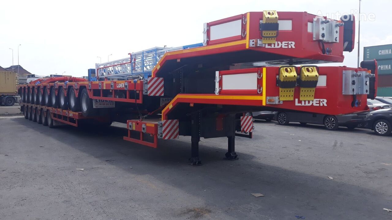 New Low loader semi-trailer LIDER 2024 model 150 Tons capacity Lowbed semi trailer: picture 16