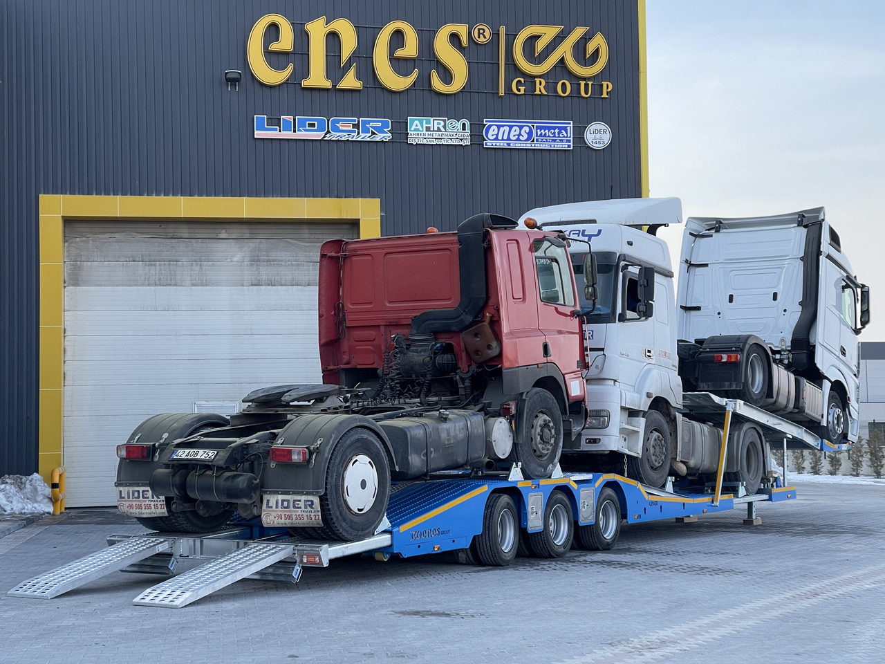 New Autotransporter semi-trailer for transportation of heavy machinery LIDER LIDER NEW 2024 MODEL Car Carrier: picture 7