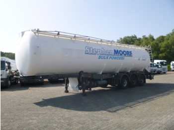 Tank semi-trailer for transportation of flour L.A.G. Powder tank alu 58.5 m3 / 1 comp + compressor: picture 1