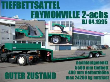  FAYMONVILLE TIEFBETTSATTEL 5,50 m tiefbett 40 cm - Low loader semi-trailer