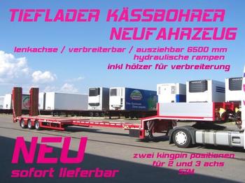 Kässbohrer LB3E / verbreiterbar /lenkachse / 6,5 m AZB - Low loader semi-trailer