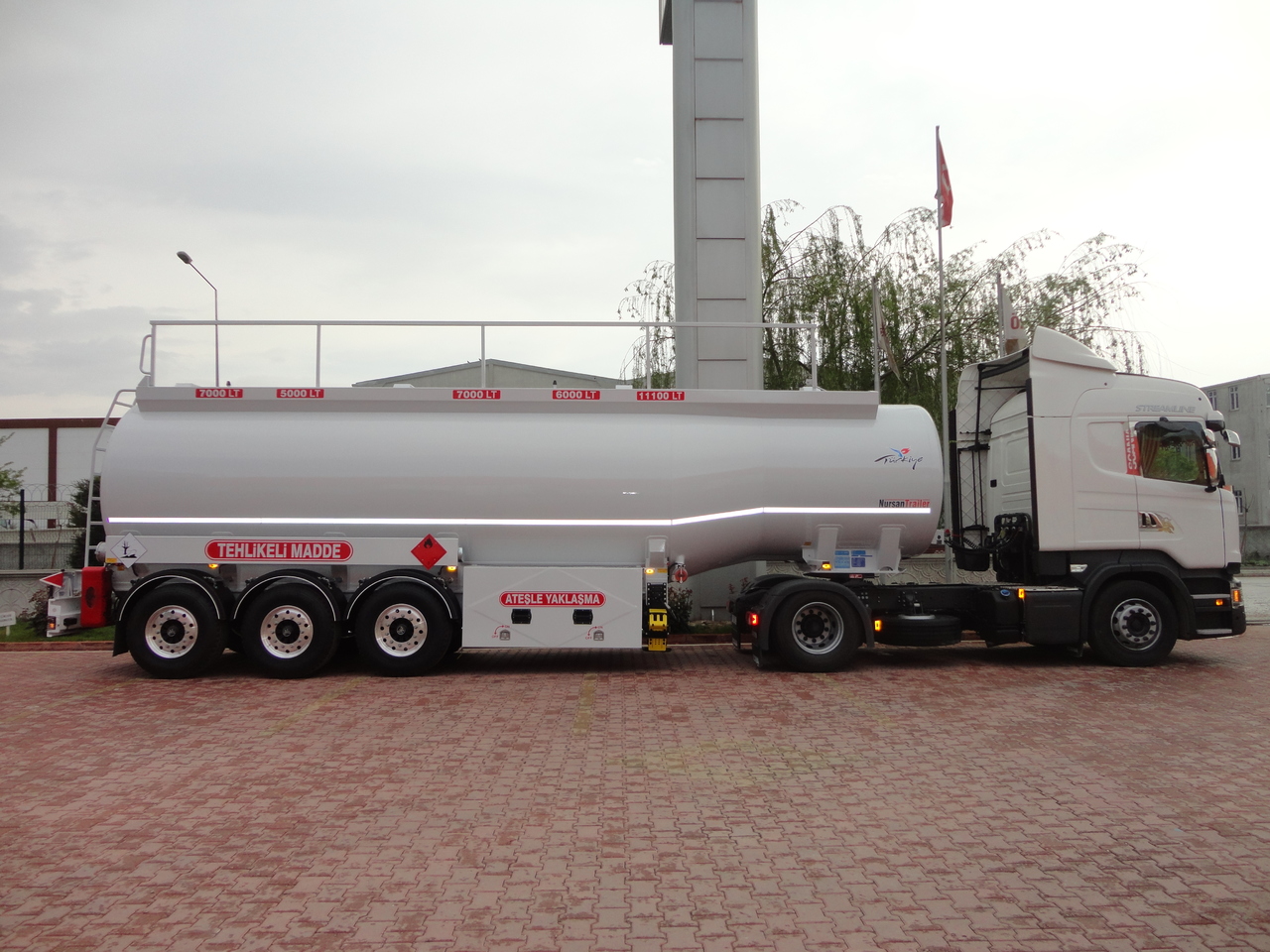 New Tank semi-trailer for transportation of fuel NURSAN Aluminium Fuel Tanker: picture 8