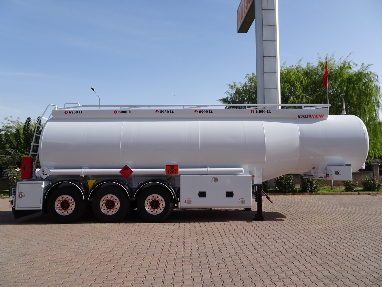 New Tank semi-trailer for transportation of fuel NURSAN Aluminium Fuel Tanker: picture 9
