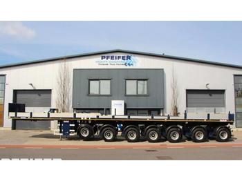 Dropside/ Flatbed semi-trailer Nooteboom OVB 95-07 69t Load Capacity, Available For Rent.: picture 1
