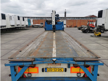Dropside/ Flatbed semi-trailer Pacton 3142 D GESCHOOPEERD crane 14 ton: picture 5