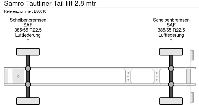 Curtainsider semi-trailer Samro Tautliner Tail lift 2.8 mtr: picture 12