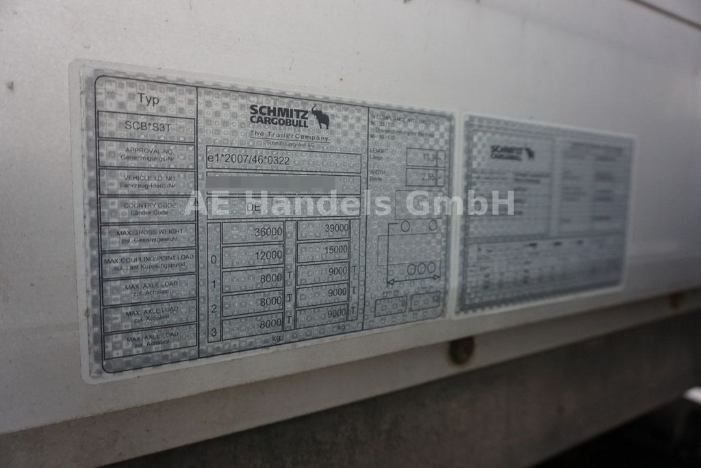 Curtainsider semi-trailer Schmitz Cargobull SCB*S3T *Edscha/Tautliner/1.Lift/Palettenkasten: picture 10