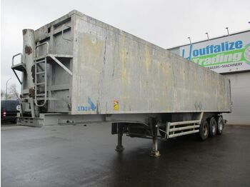 Tipper semi-trailer Stas aluminium tipper - 65 M³ / drum brakes: picture 1