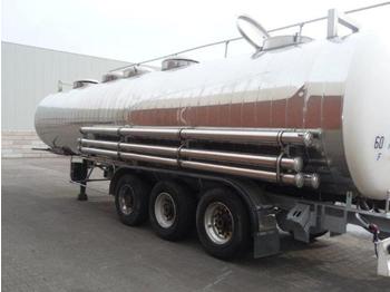  MAISONNEUV CHEMICAL INOX+ISOLATION5xKAMER33665L - Tank semi-trailer