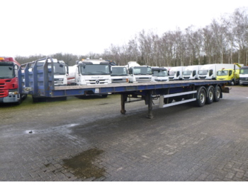 Dropside/ Flatbed semi-trailer Tirsan 3-axle platform trailer 13.5 m + twistlocks 20-40 ft: picture 1