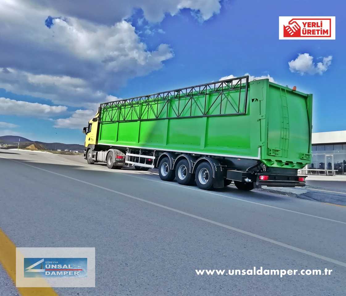 New Walking floor semi-trailer for transportation of garbage ünsal 2023: picture 4