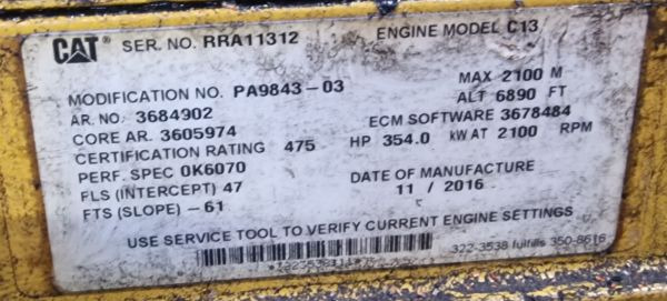 Engine for Industrial equipment Caterpillar C13 RRA Stage IIIB NEW Engine (Industrial): picture 2