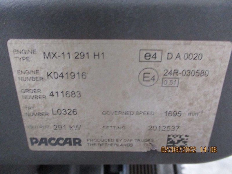 Engine for Truck DAF CF400 MX-11 291 H1 MOTOR EURO 6: picture 5