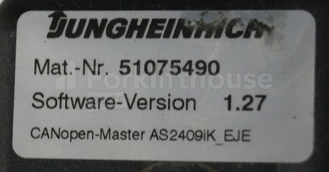ECU for Material handling equipment Jungheinrich 51037564 Drive/Lift controller AS2409 iK Index B 51075490 Sw. 1,27 sn. S12X00089335 for EJE220 year 2016: picture 3