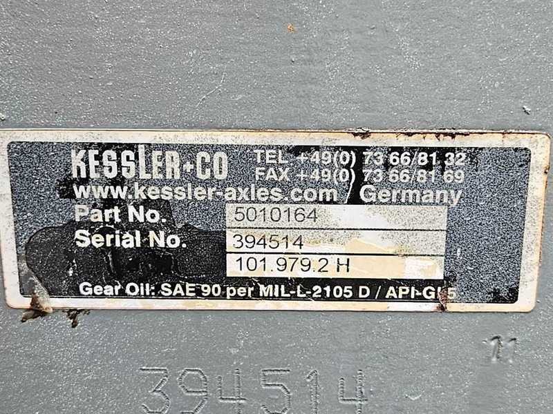 Axle and parts for Construction machinery Liebherr LH80-5010164-Kessler+CO 101.979.2H-Axle/Achse: picture 7