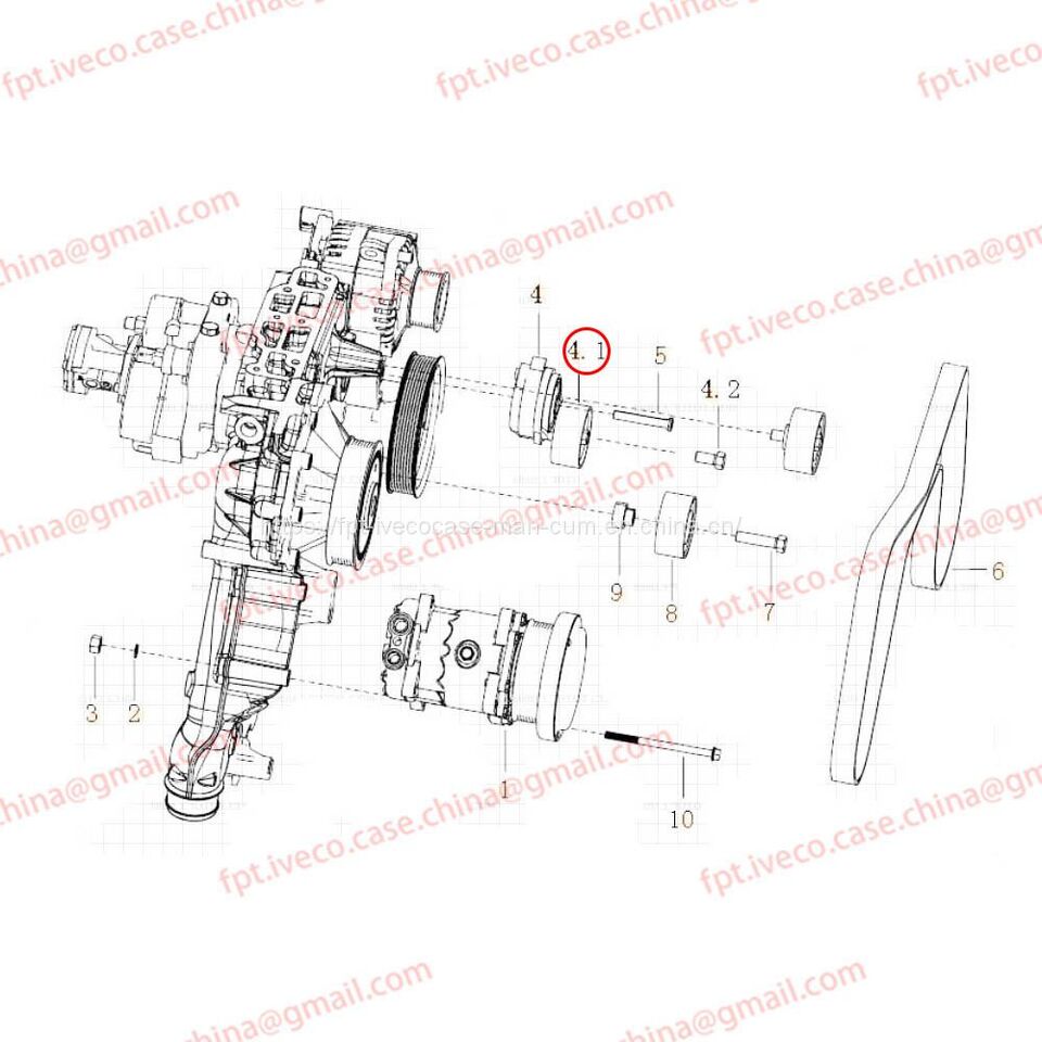 Engine and parts MAN D2066 Idler 95800-6099: picture 2