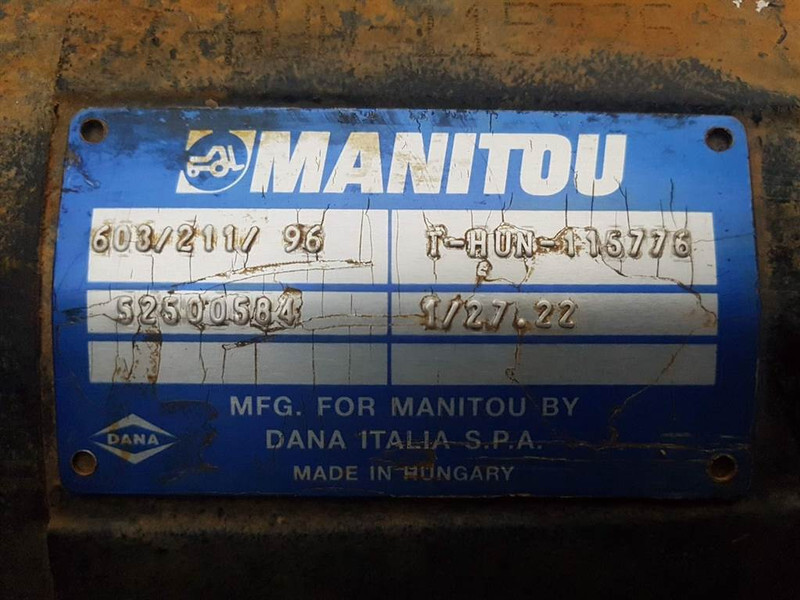 Axle and parts for Construction machinery Manitou MLT625-52500584-Spicer Dana 603/211/96-Axle/Achse: picture 7
